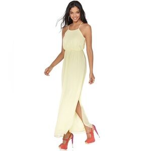 MM Couture by Miss Me Maxi Dress Yellow Medium